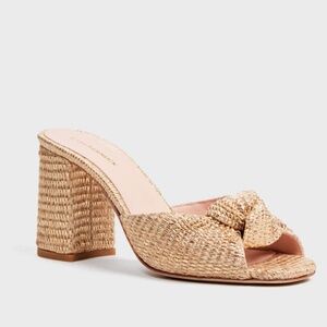 TUCKERNUCK SHOES Gold Raffia Blake Heels